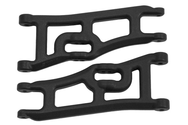 RPM 70662 Wide Front A-arms Elec Rustler & Elec Stampede 2wd - Black