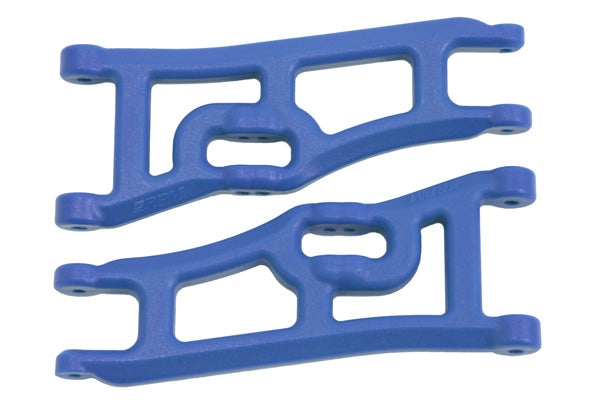 RPM 70665 Wide Front A-arms Elec Rustler & Elec Stampede 2wd - Blue