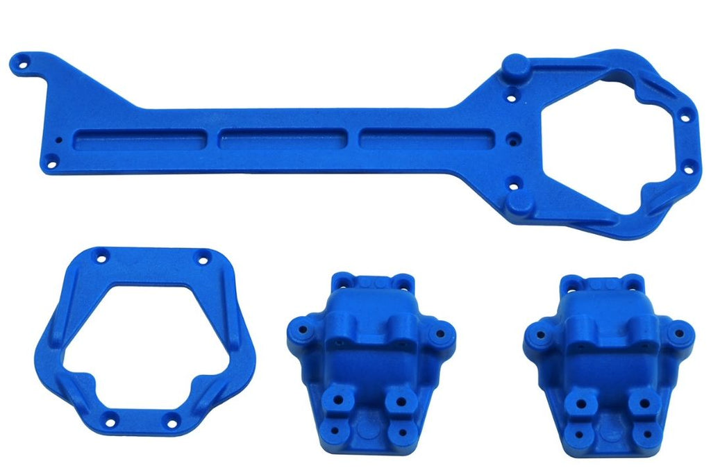 RPM Front And Rear Upper Chassis And Differential Covers - Blue