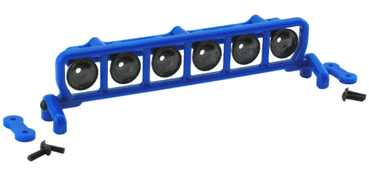 RPM 80925 6 Light Roof Mount Light Bar Set Most 1/10 SC Bodies - Blue