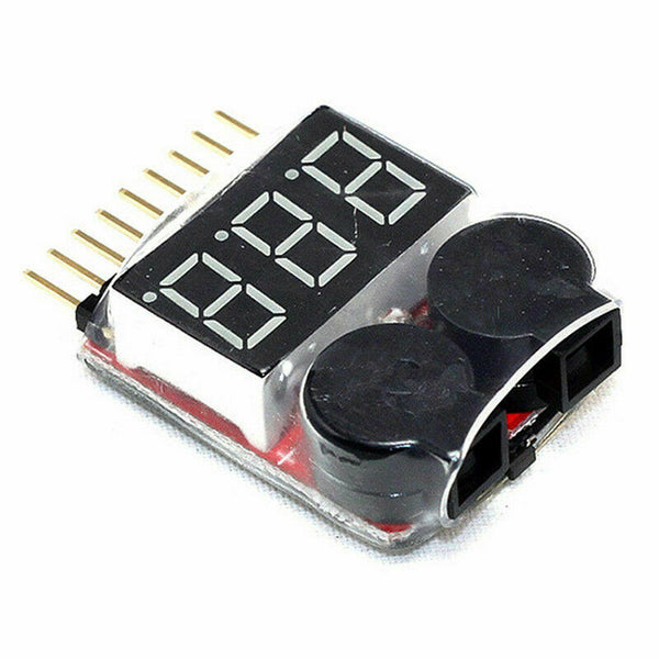 Lipo Alarm 1-8S Cell Voltage Checker LED Buzzer