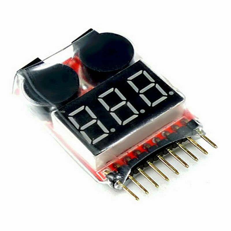 Lipo Alarm 1-8S Cell Voltage Checker LED Buzzer