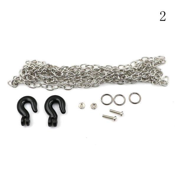 HPD 1/10 RC Scale Accessories Tow Chain Black/Silver