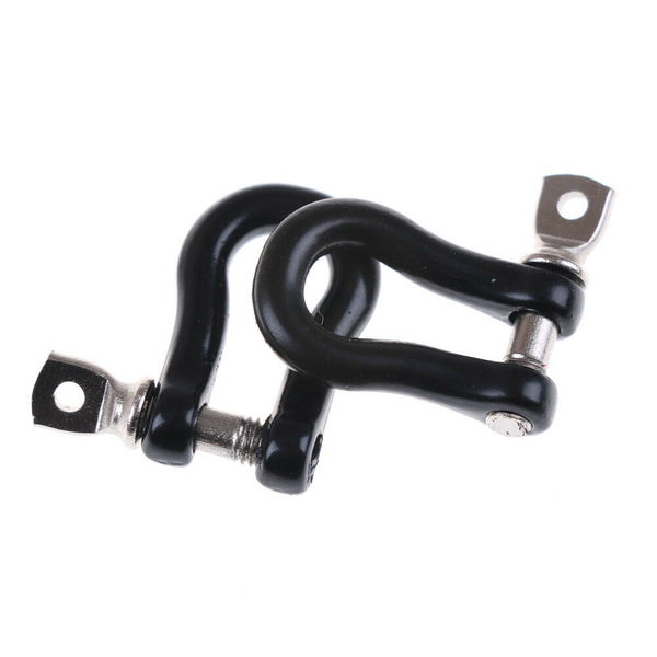HPD 1/10 RC Scale Accessories Tow Shackle Hooks Metal Set Of Two (2) Black