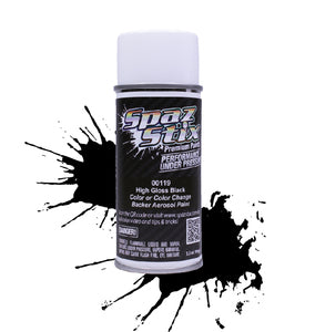 High Gloss Black/Backer, Aerosol Paint, 3.5oz Can