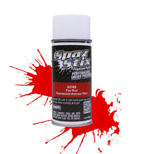 Fire Red Fluorescent Aerosol Paint, 3.5oz Can