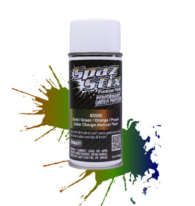 Color Change Aerosol Paint, Gold/Green/Orange/Purple, 3.5oz Can