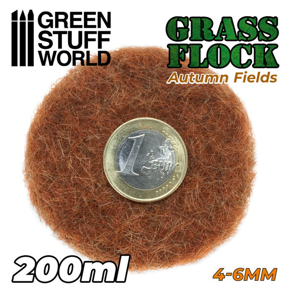 Static Grass Flock 4-6mm - AUTUMN FIELDS - 200 ml