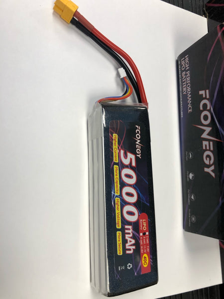 Fconegy 5000 mAh 3 Cell 3S 40C Lipo Battery XT60