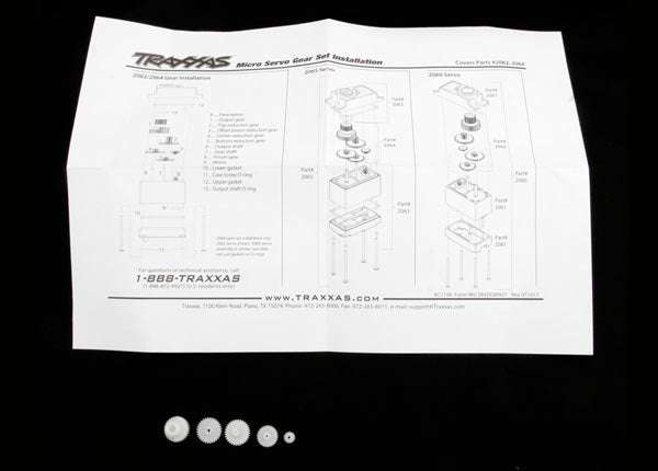 2064 Traxxas Servo Gear Set (For TRA2065)