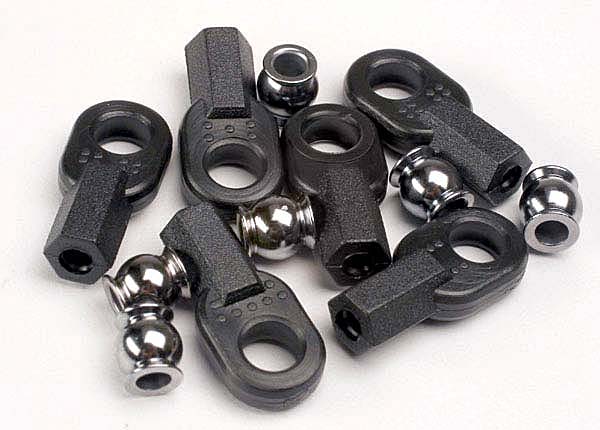 2742 Traxxas Rod ends, long (6)/ hollow ball connectors (6)