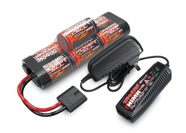 Traxxas AC Charger with 3000mAh 8.4V NiMH Completer Pack (HUMP PACK)