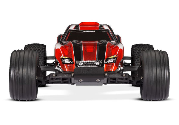 1/10 Traxxas Rustler 2WD Brushed Stadium Truck W/Battery & Charger - RED