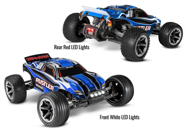 Traxxas Rustler 1/10 RTR Stadium Truck Blue with LED Lights