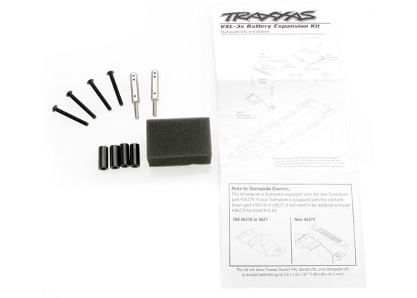 3725X Traxxas Battery Expansion Kit (Rustler/Bandit/Stampede)