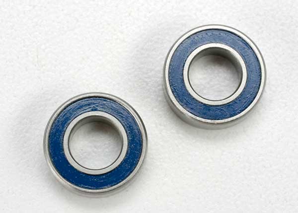 5117 Traxxas Ball Bearing, Blue Rubber Sealed (6x12x4mm) (2)