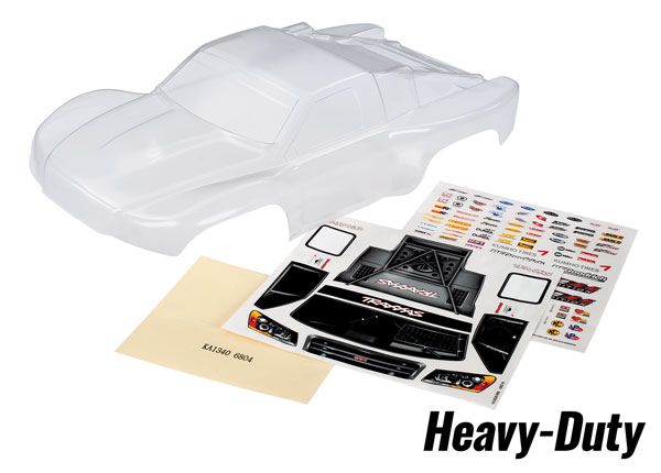 6811R Traxxas Body, Slash 4X4, heavy duty (clear, untrimmed)