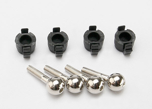 7033 Traxxas Pivot balls (4)/ pivot ball caps (4)