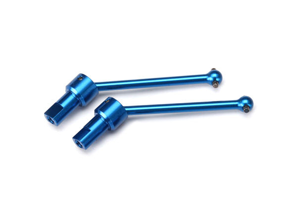 7650R Traxxas LaTrax Aluminum Front/Rear Driveshaft (2) (Blue)