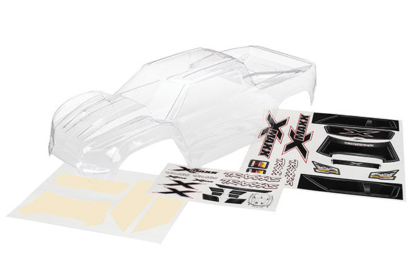7711 Traxxas Body, X-Maxx (clear, trimmed, requires painting)/ window