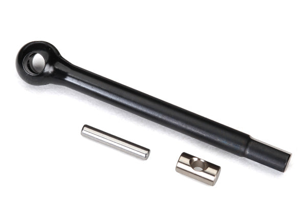 8228 Traxxas Axle shaft, front (left)/ drive pin/ cross pin