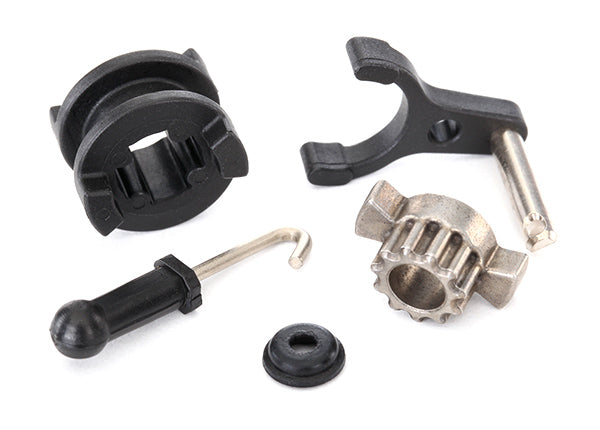 8289 Traxxas Drive hub, 2-speed/ shift dog/ shift fork/ shaft seal