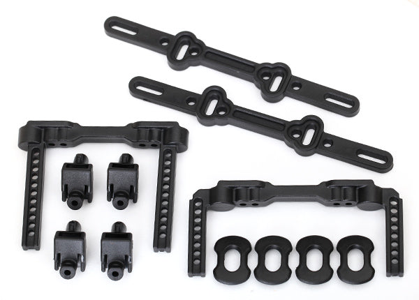 8316 Traxxas Body mounts, front & rear/ body mount posts/ body mount