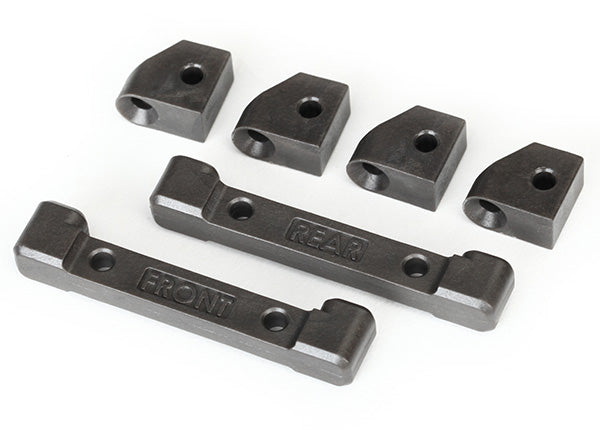 8334 Traxxas Suspension Arm Mounts front & rear / hinge pin retainers
