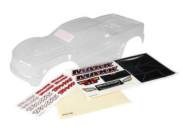 8914 Traxxas Body, Maxx, heavy duty (clear, untrimmed, requires paint