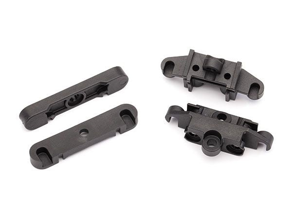 8916 Traxxas Mount, tie bar, front (1)/ rear (1)/ suspension pin retainer, front or rear (2)