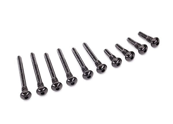 8940 Traxxas Suspension screw pin set, front or rear (hardened steel)
