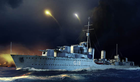 Trumpeter 1/350 HMS Zulu Destroyer 1941