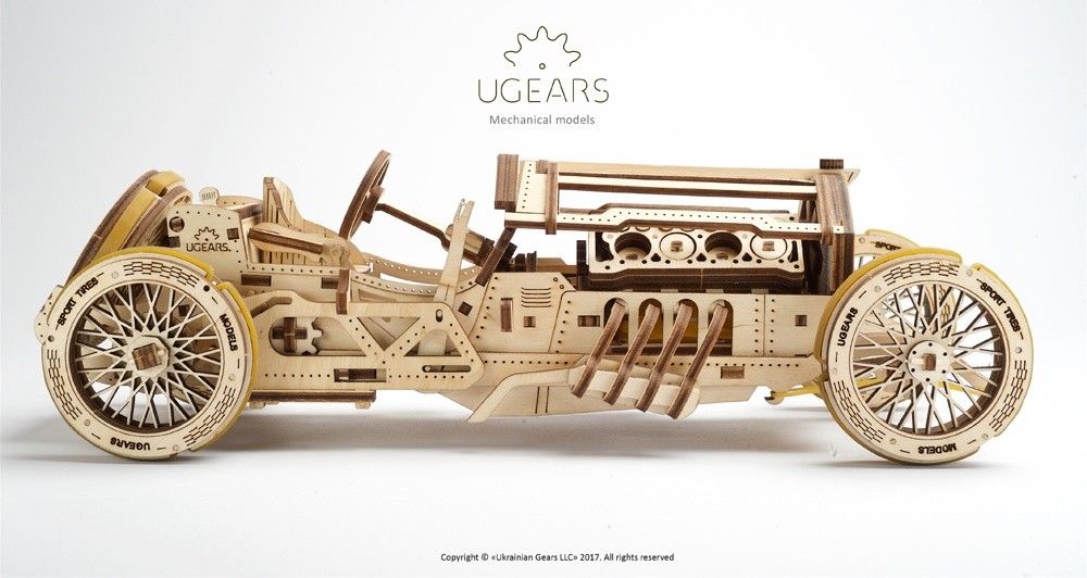 UGears U-9 Grand Prix Car - 348 pieces (Advanced)