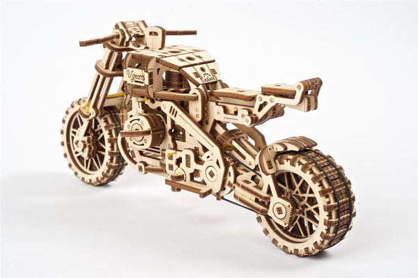 UGears Scrambler UGR-10 with sidecar - 380 pieces