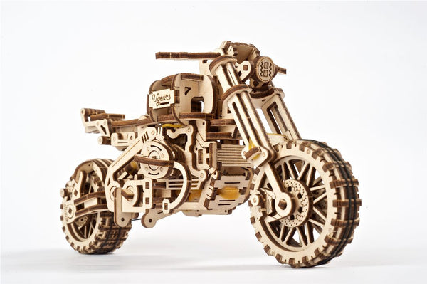 UGears Scrambler UGR-10 with sidecar - 380 pieces